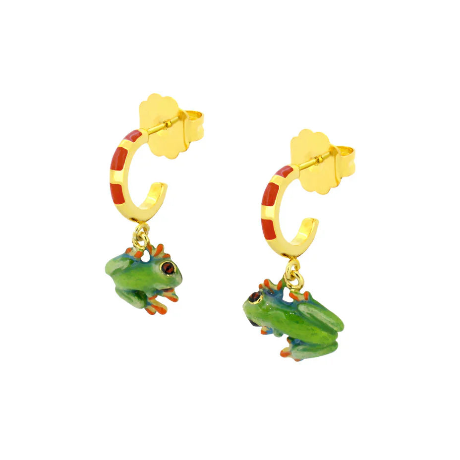 Frog Earrings Jewellery Good After Nine TH 