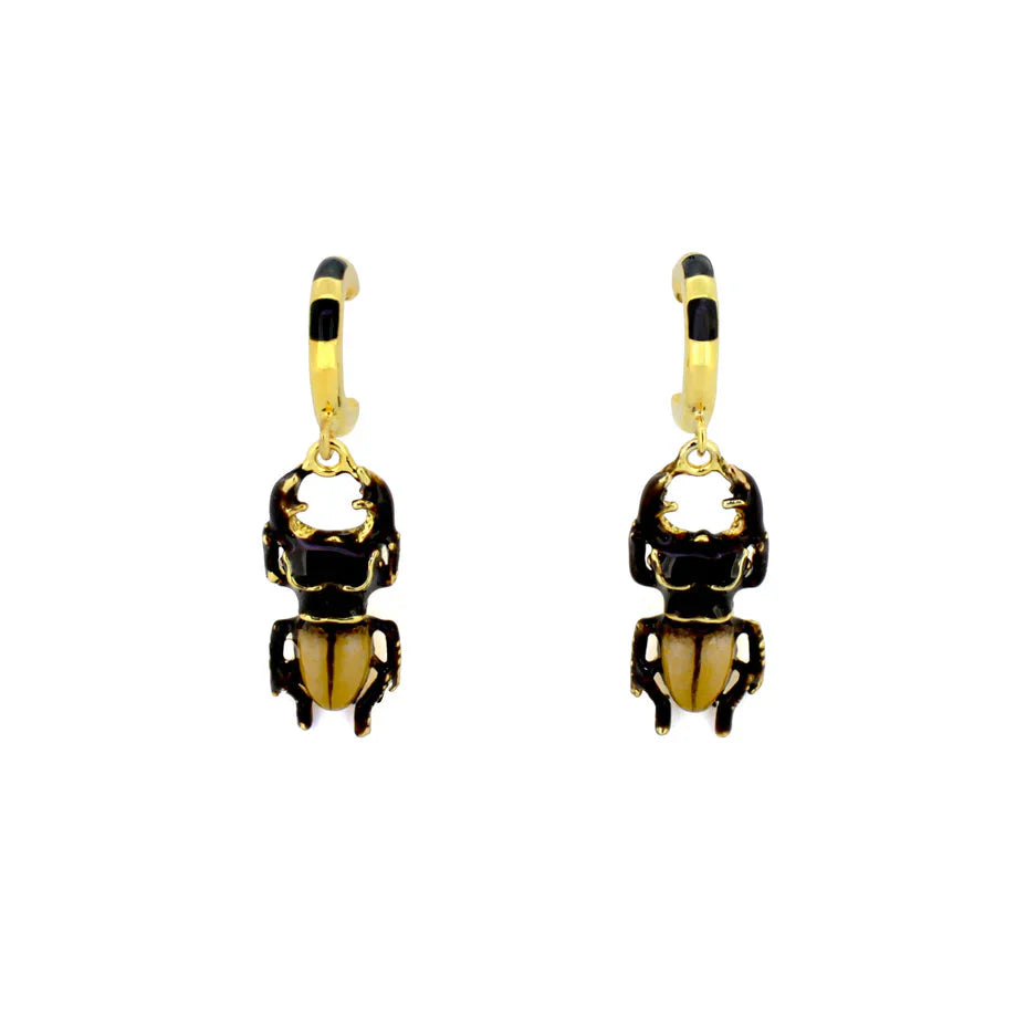 Stag Beetle Earrings Jewellery Good After Nine TH 