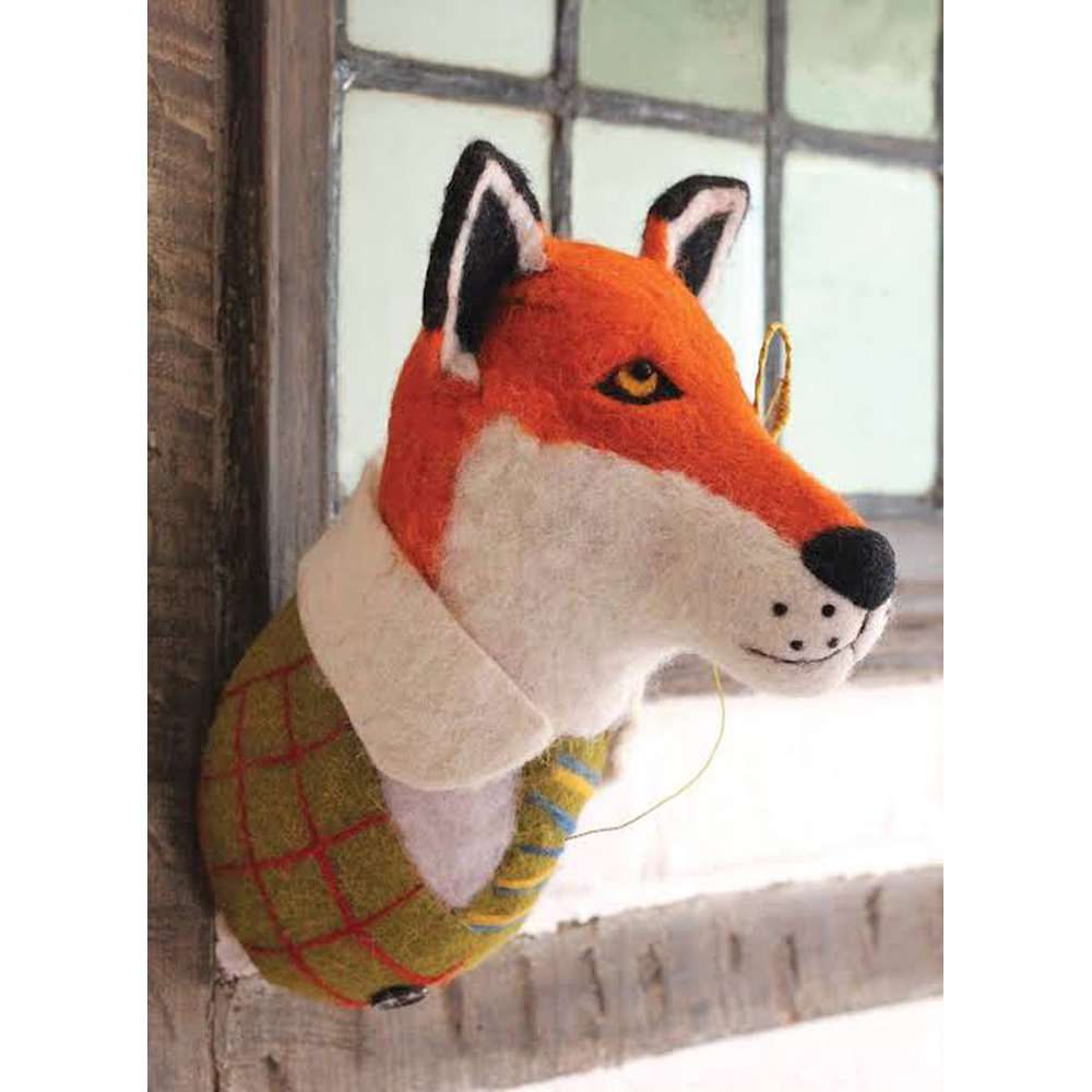 Felt Wool Fox Wall Mounted