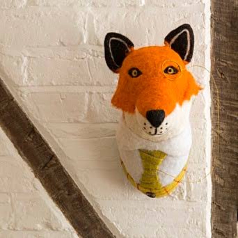 Felt Wool Fox Wall Mounted